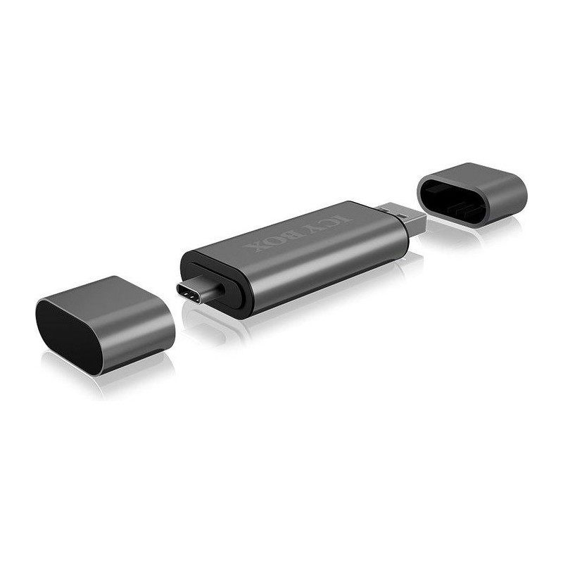 IcyBox IB-CR200-C USB-C/A/Micro B čitalec kartic SD/microSD