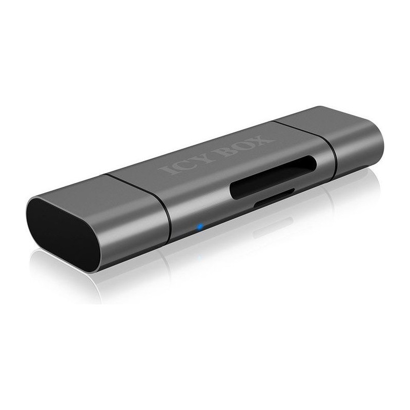 IcyBox IB-CR200-C USB-C/A/Micro B čitalec kartic SD/microSD