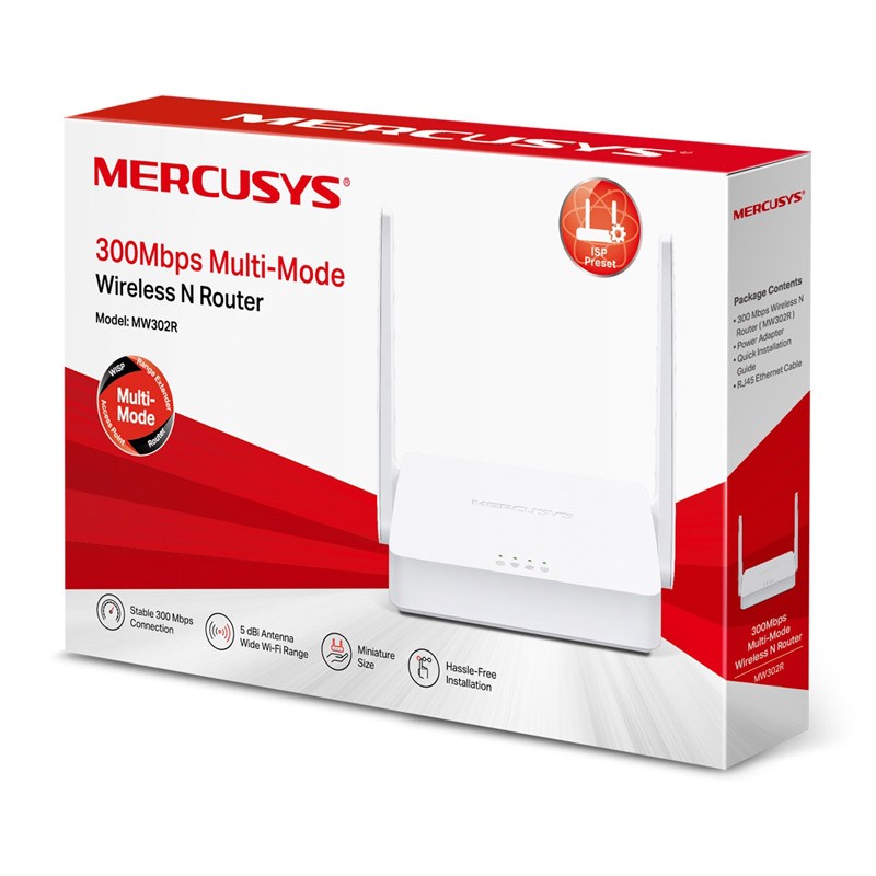 Usmerjevalnik (router) MERCUSYS WLAN MW302R 300Mbps