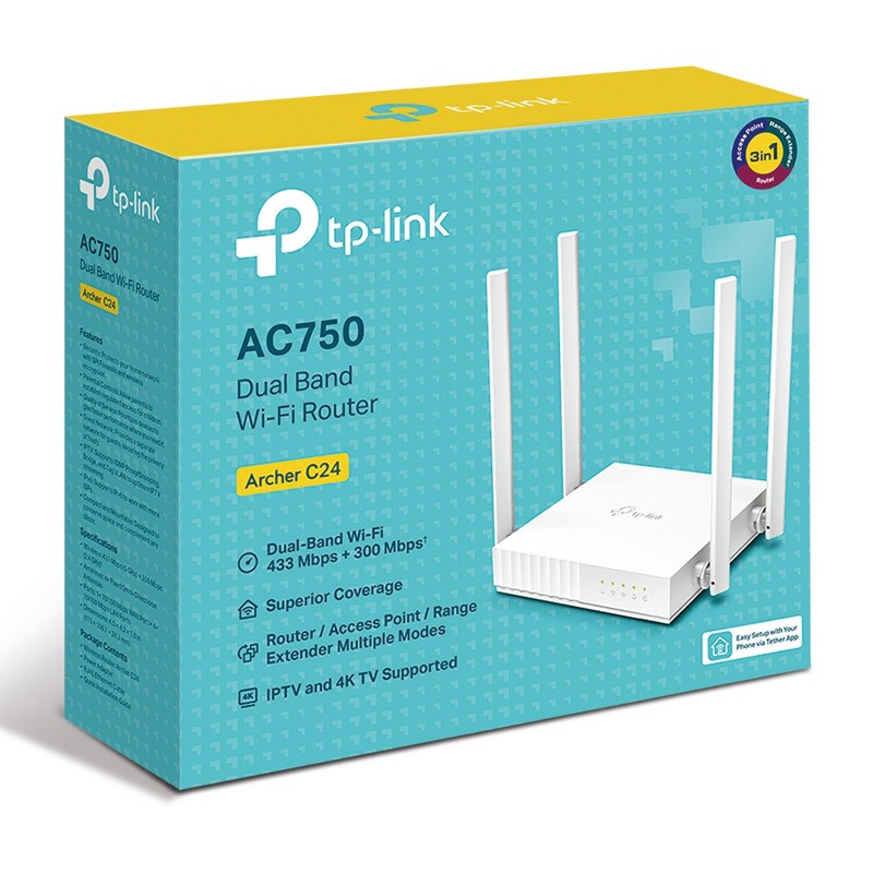 Usmerjevalnik (router) TP-LINK Archer C24 AC750