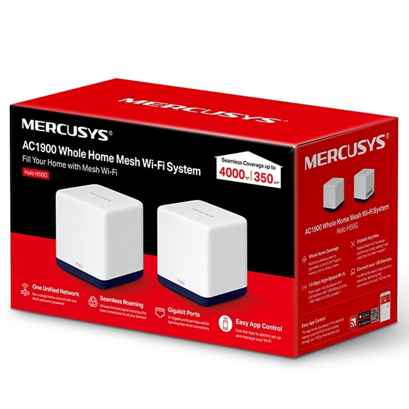 Usmerjevalnik (router) MERCUSYS HALO H50G (2-pack) AC1900