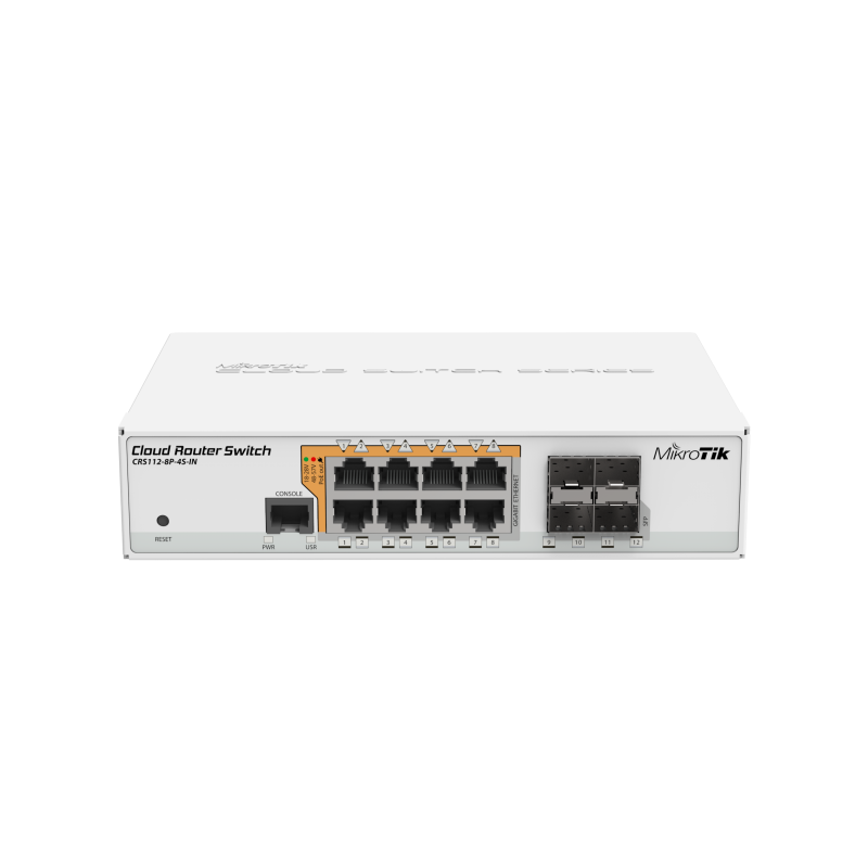 Stikalo Mikrotik CRS112-8P-4S-IN, Cloud