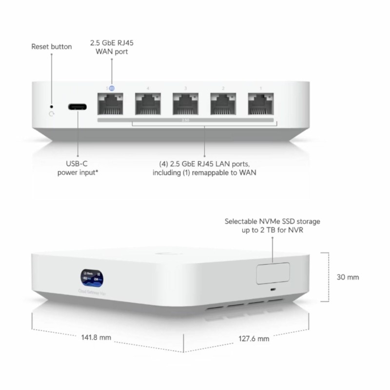 Usmerjevalnik (router) Ubiquiti Cloud Gateway Max 512GB UCG-MAX
