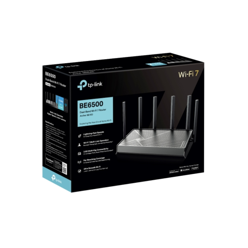 Usmerjevalnik (router) TP-LINK BE6500 Dual-Band Wi-Fi 7, Archer BE400