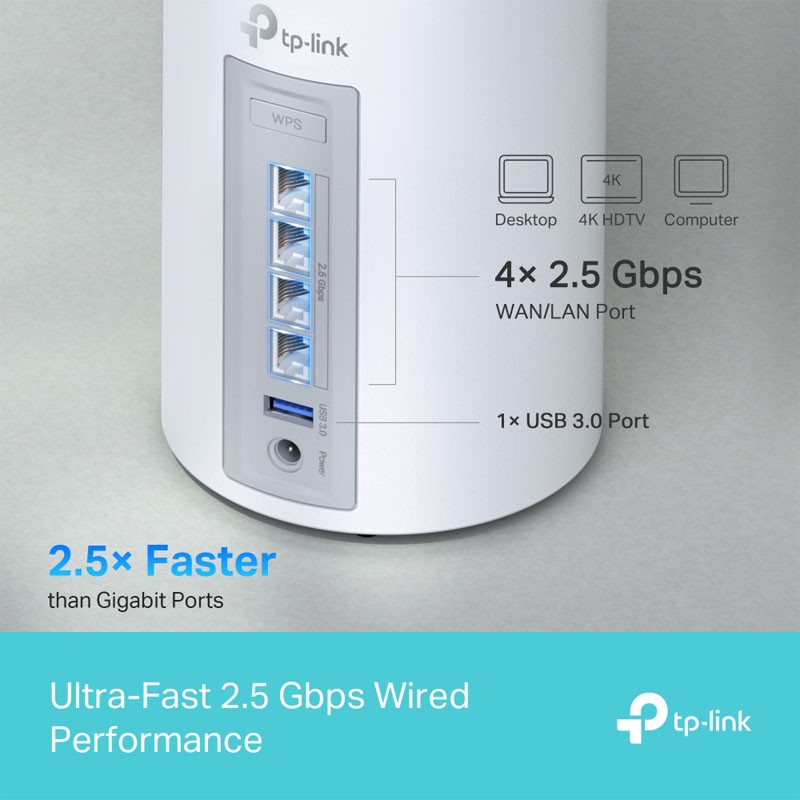 Usmerjevalnik (router) TP-LINK Deco BE65 BE9300, WiFi7, Mesh, 2-pack