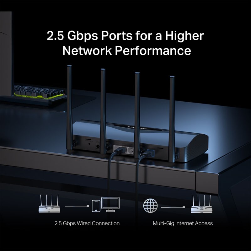 Usmerjevalnik (router) MERCUSYS MR27BE BE3600, WiFi7