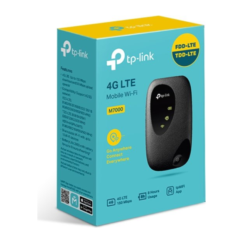 Usmerjevalnik (router) TP-Link M7000, 4G LTE, Wi-Fi