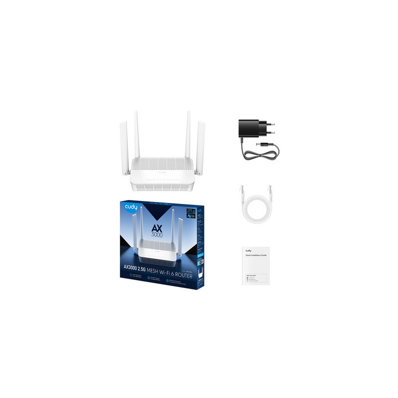 Usmerjevalnik (router) CUDY WR3000H, Wi-Fi 6, Mesh