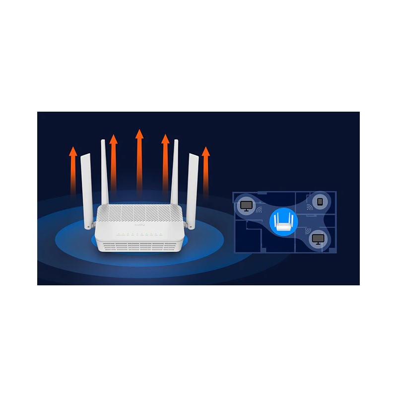 Usmerjevalnik (router) CUDY WR3000H, Wi-Fi 6, Mesh