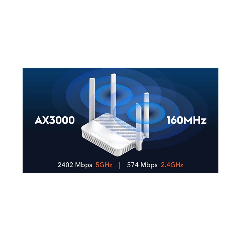 Usmerjevalnik (router) CUDY WR3000H, Wi-Fi 6, Mesh
