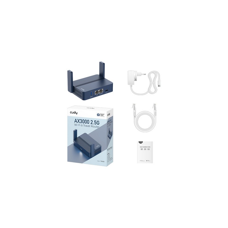 Usmerjevalnik (router) CUDY TR3000, Wi-Fi 6, Mesh