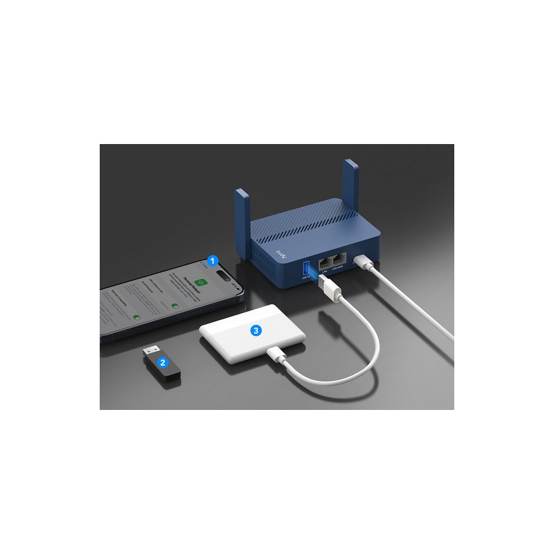 Usmerjevalnik (router) CUDY TR3000, Wi-Fi 6, Mesh