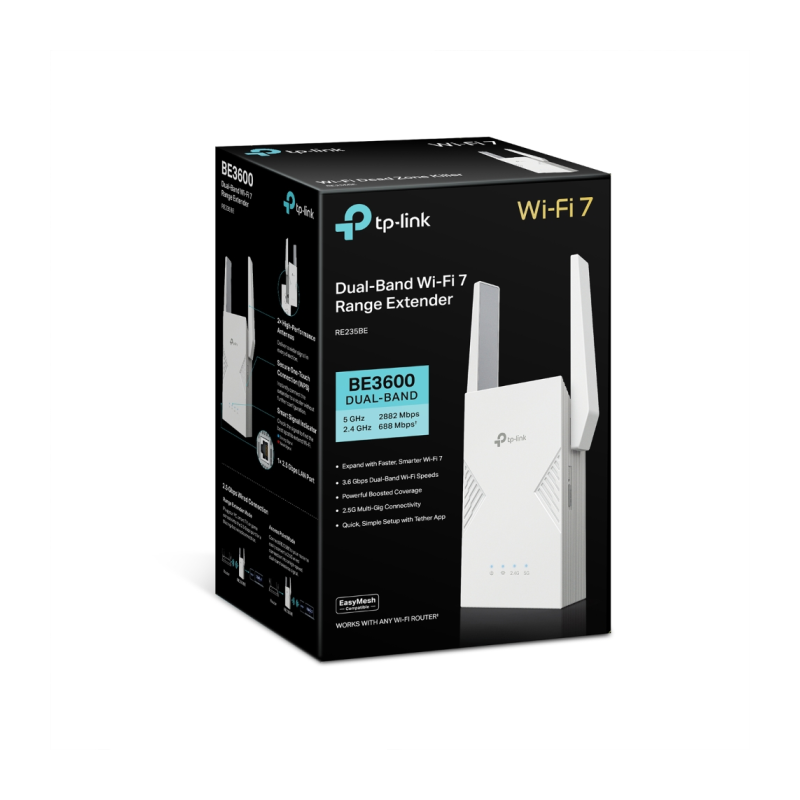 Ojačevalec Wi-Fi signala (Repeter) TP-Link RE235BE, Wi-Fi 7