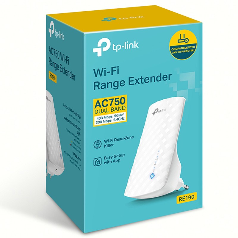 Ojačevalec Wi-Fi signala TP-LINK RE190 AC750