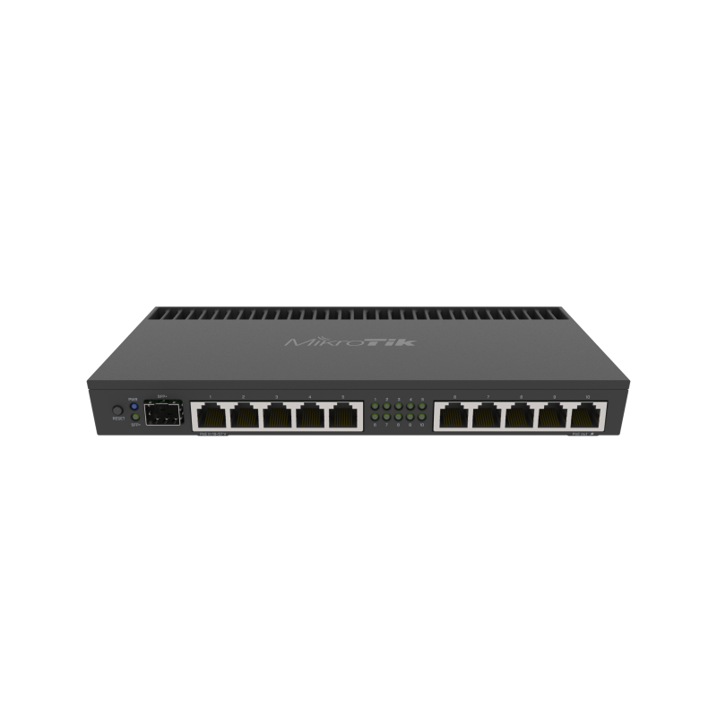 RouterBOARD RB4011iGS+ with 1U rackmount case (RouterOS L5)