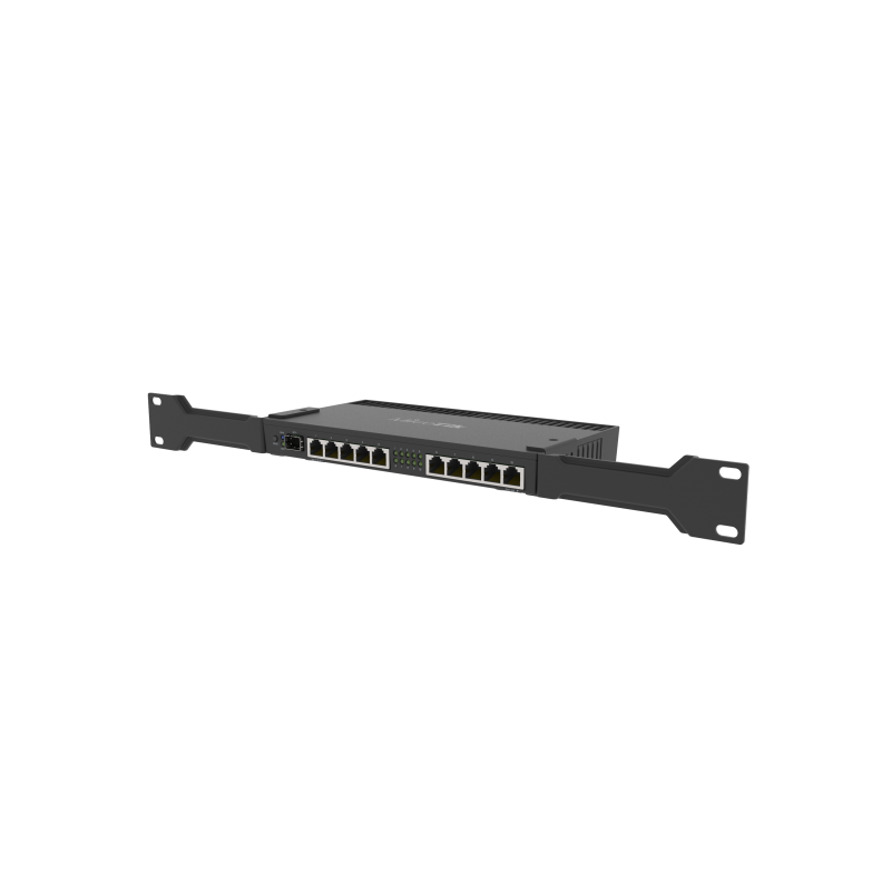 RouterBOARD RB4011iGS+ with 1U rackmount case (RouterOS L5)