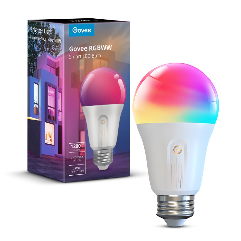 Pametna LED žarnica GOVEE RGBWW, E27, 1200lm