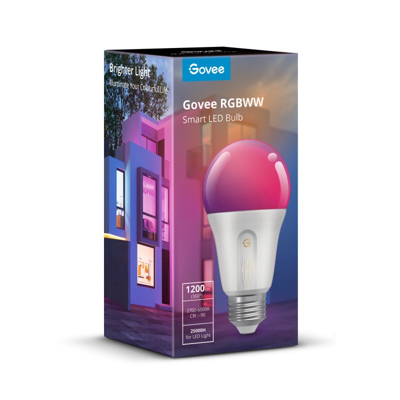 Pametna LED žarnica GOVEE RGBWW, E27, 1200lm