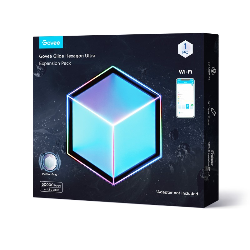 Razširitveni paket GOVEE Glide Hexagon Light Panels Ultra, 1 kos