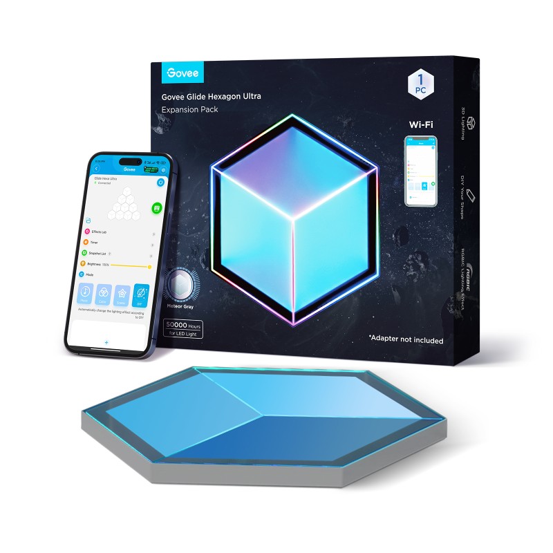 Razširitveni paket GOVEE Glide Hexagon Light Panels Ultra, 1 kos