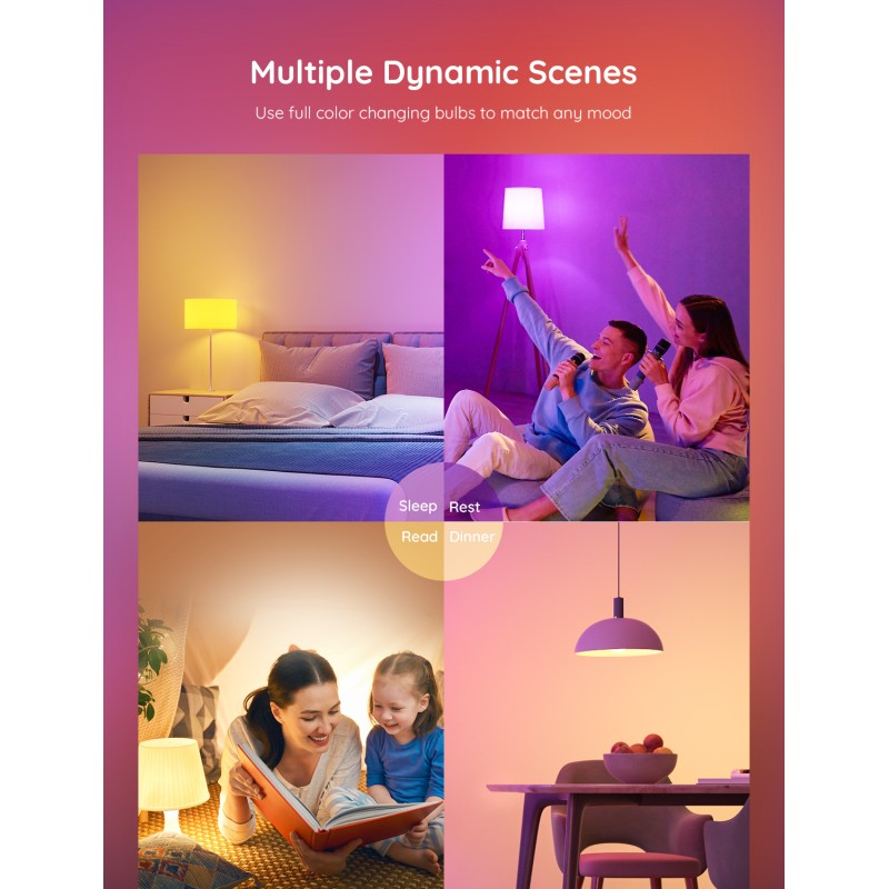 Pametna LED žarnica GOVEE RGBWW, E27, 800lm