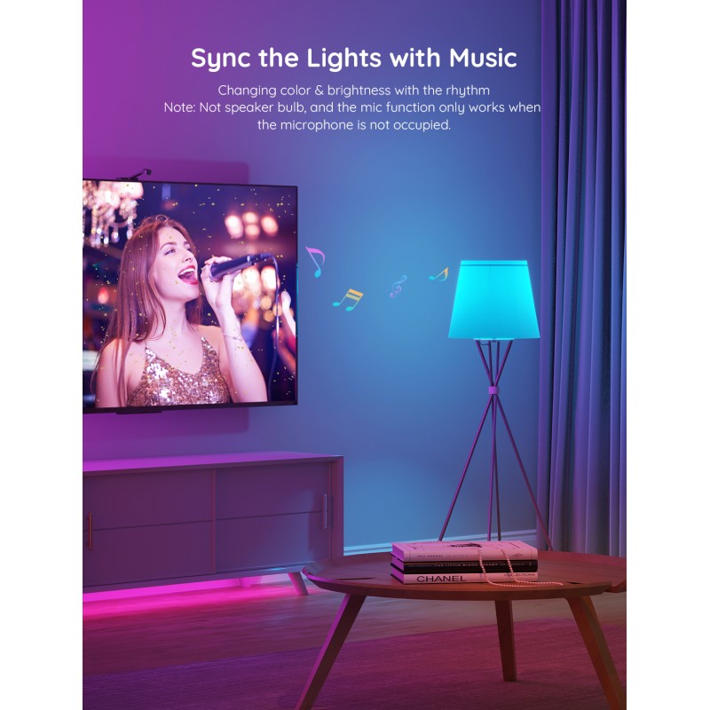 Pametna LED žarnica GOVEE RGBWW, E27, 800lm