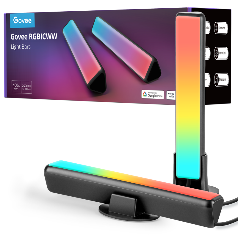 Svetlobna palica GOVEE Flow Plus, RGBICWW, WiFi + BT