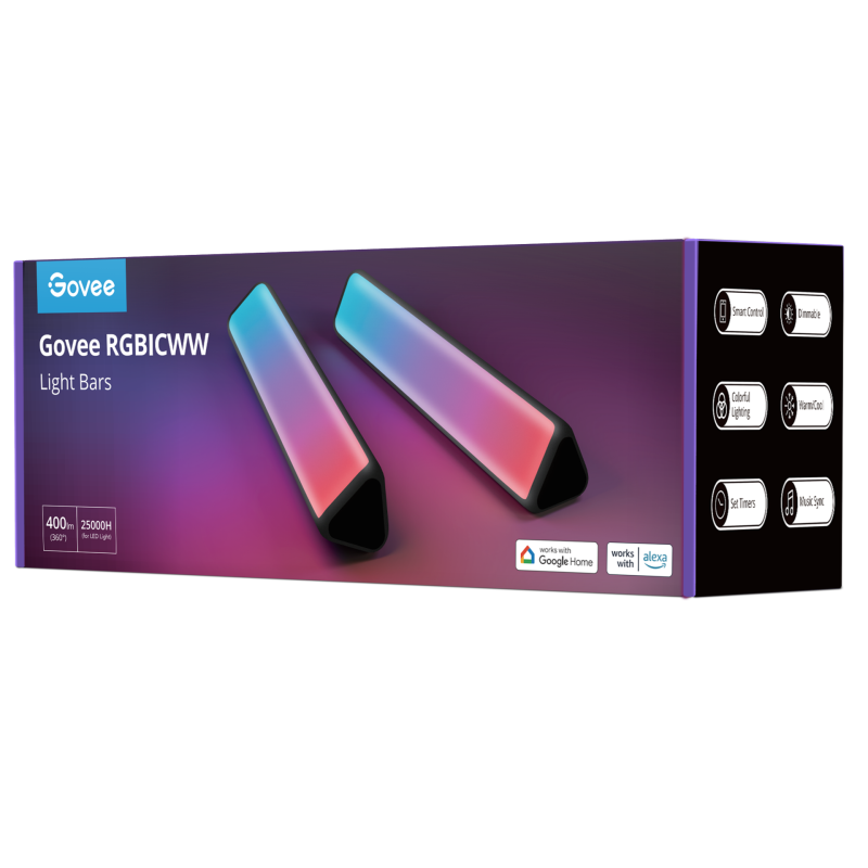 Svetlobna palica GOVEE Flow Plus, RGBICWW, WiFi + BT