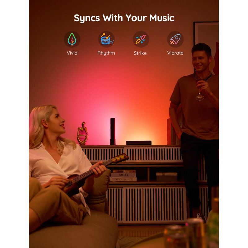 Svetlobna palica GOVEE Flow Plus, RGBICWW, WiFi + BT