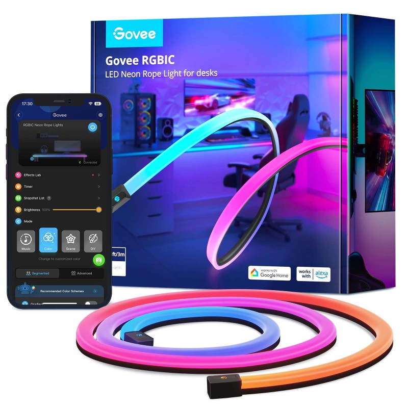 Svetlobni trak GOVEE Neon Rope RGBIC, 3m