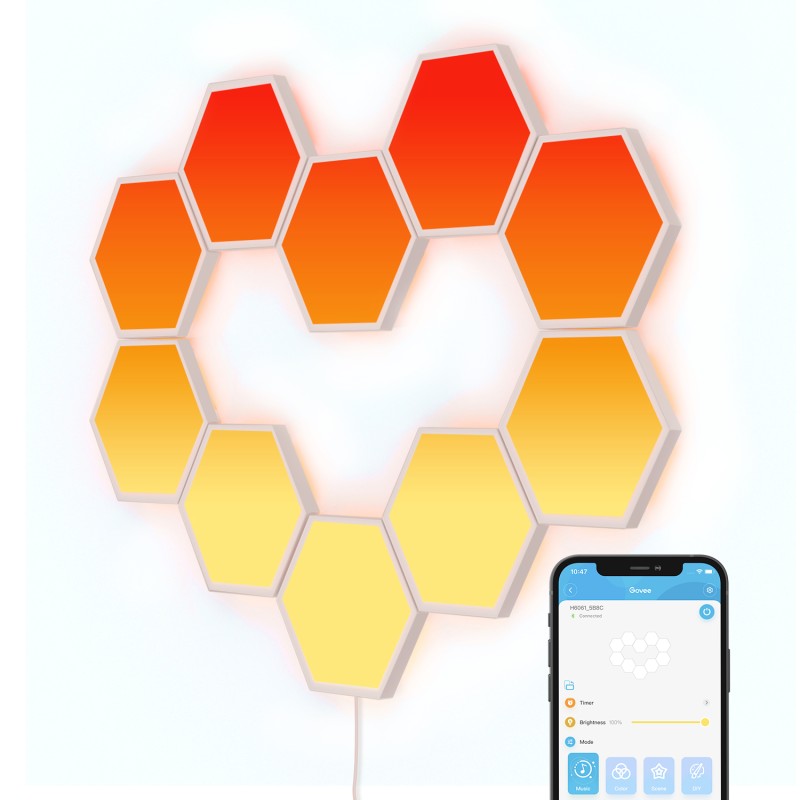 Svetlobni panel GOVEE Glide Hexa Panels, 10-pack