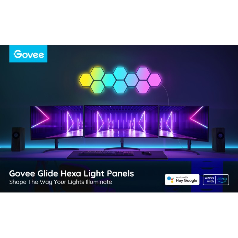 Svetlobni panel GOVEE Glide Hexa Panels, 10-pack