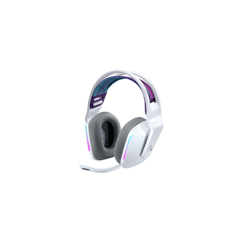 Slušalke Logitech G733 LIGHTSPEED, bele