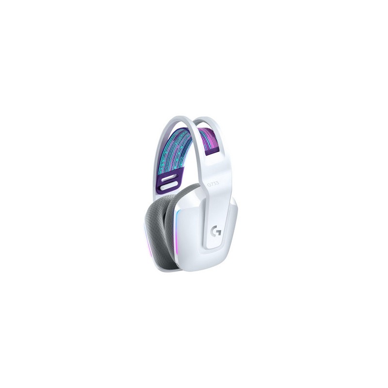 Slušalke Logitech G733 LIGHTSPEED, bele