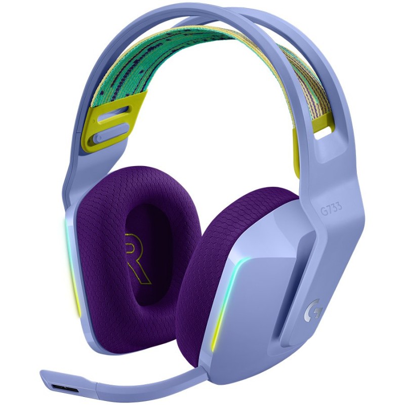 Slušalke Logitech G733 LIGHTSPEED, vijolične