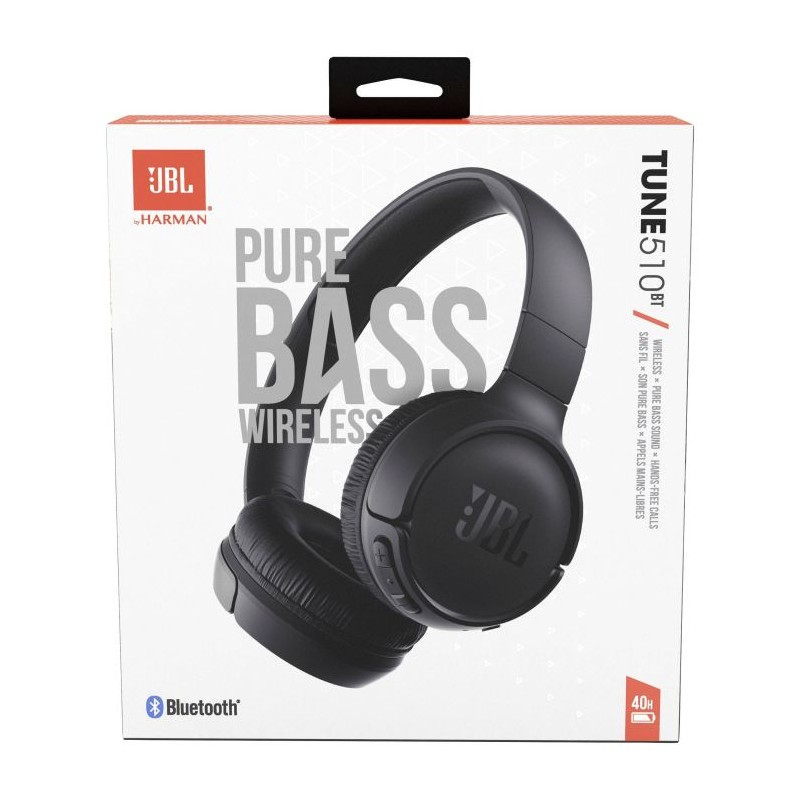 JBL Brezžične slušalke TUNE 510BT, črne