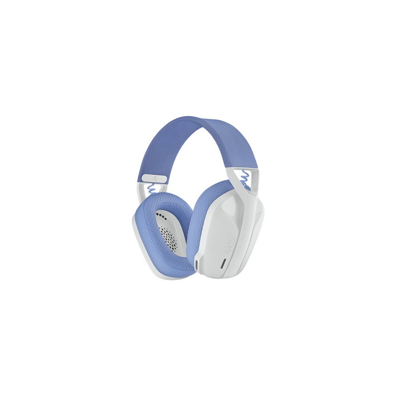 Slušalke Logitech G435 wireless, belo-vijolične