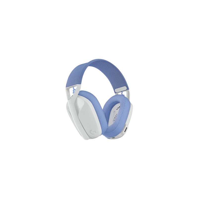 Slušalke Logitech G435 wireless, belo-vijolične