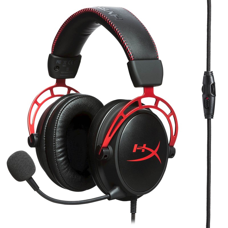 Slušalke HP HyperX Cloud Alpha, črno-rdeče