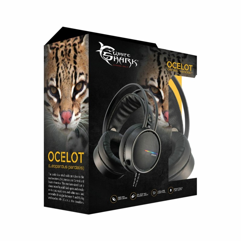 Slušalke White Shark Ocelot GH-2042, črne