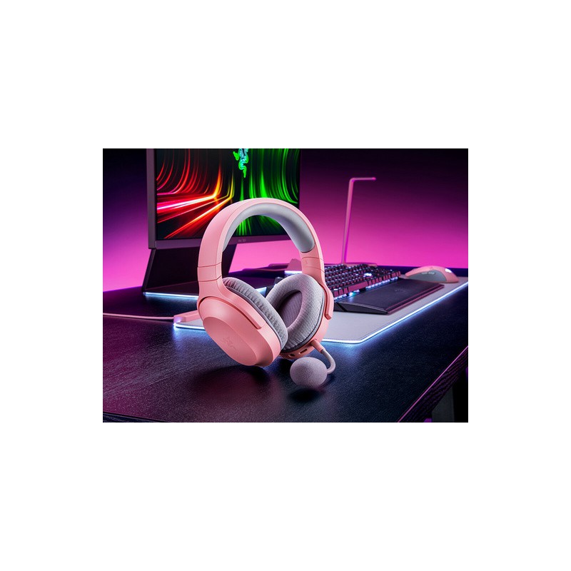 Slušalke Razer Barracuda X Wireless Quartz (2022), roza