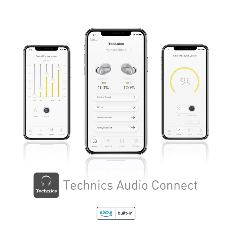 Slušalke Technics EAH-AZ40E-S, srebrne