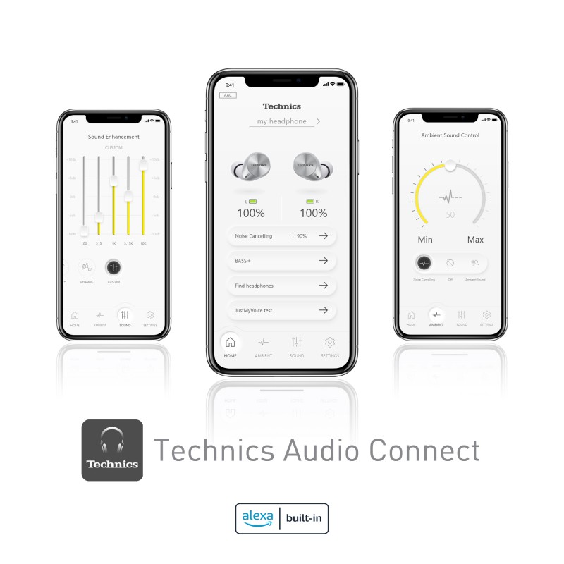 Slušalke Technics EAH-AZ60E-S, srebrne