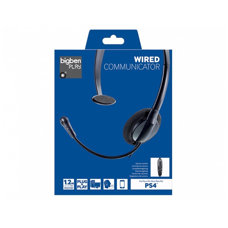 Slušalke BIGBEN PS4 COMMUNICATOR HEADSET žična slušalka za PS4