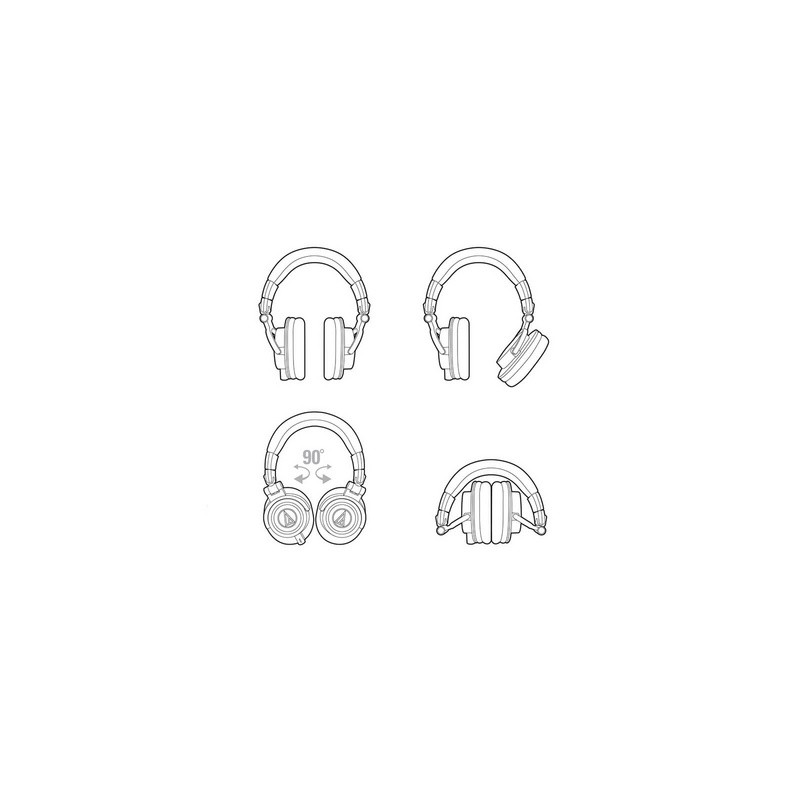 Slušalke Audio-Technica ATH-M50XWH