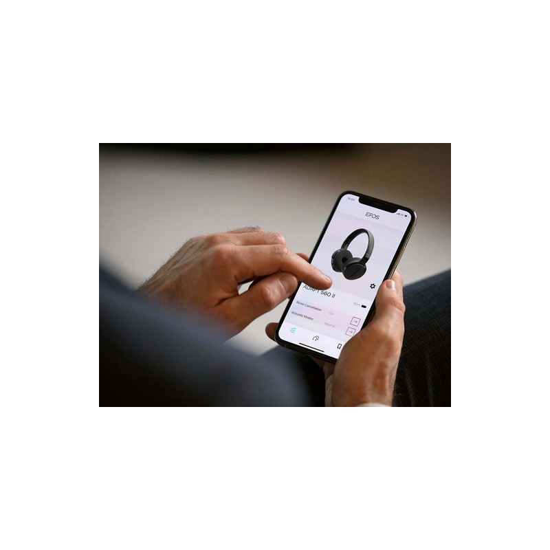 Slušalke EPOS ADAPT 560 II ANC Wireless, črne