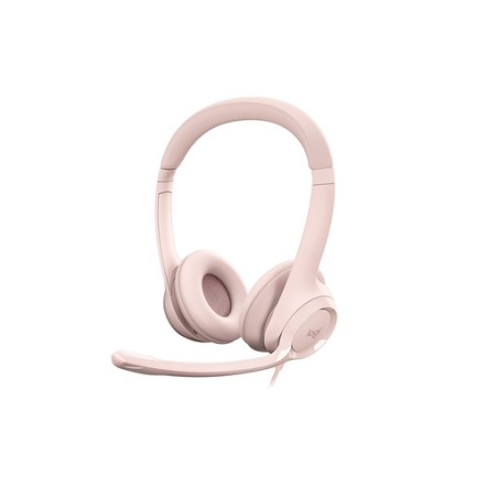 Slušalke Logitech H390, roza