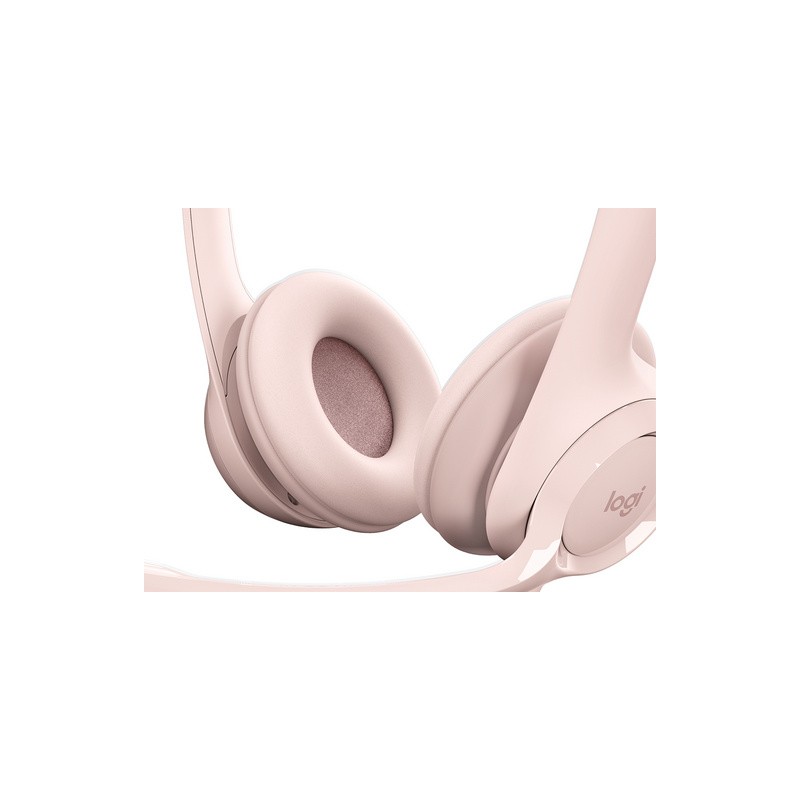 Slušalke Logitech H390, roza