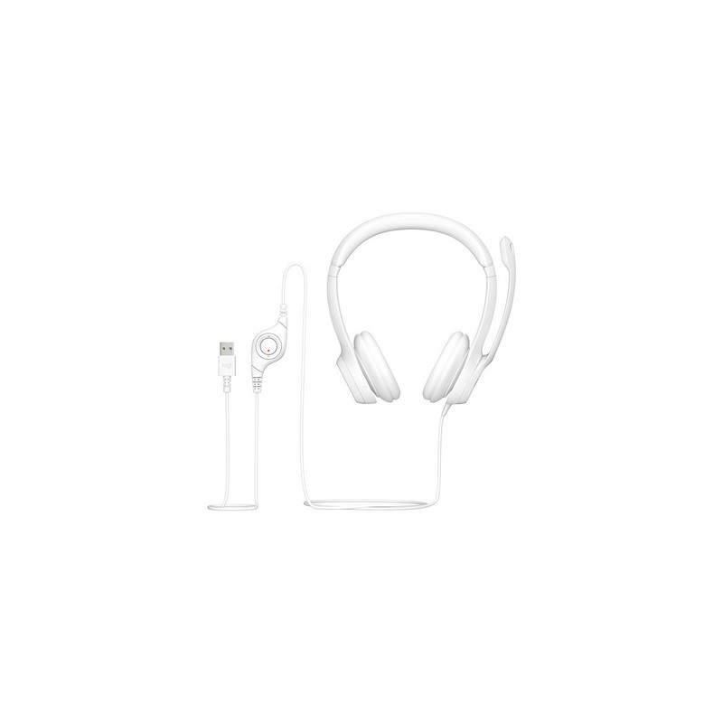 Slušalke Logitech H390, bele