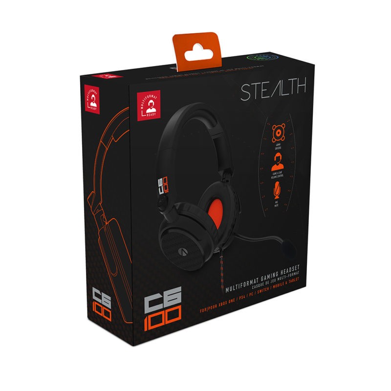 Slušalke STEALTH C6-100, črne